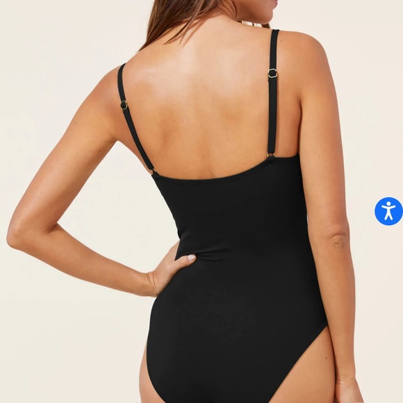 Andie The Amalfi Flat Black One Piece Size XXL - Picture 2 of 7